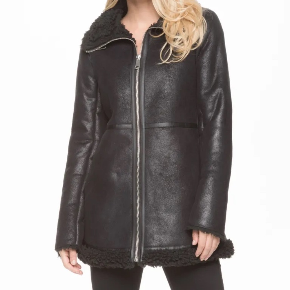 XS Marc New York Faux Shearling Coat